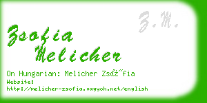 zsofia melicher business card